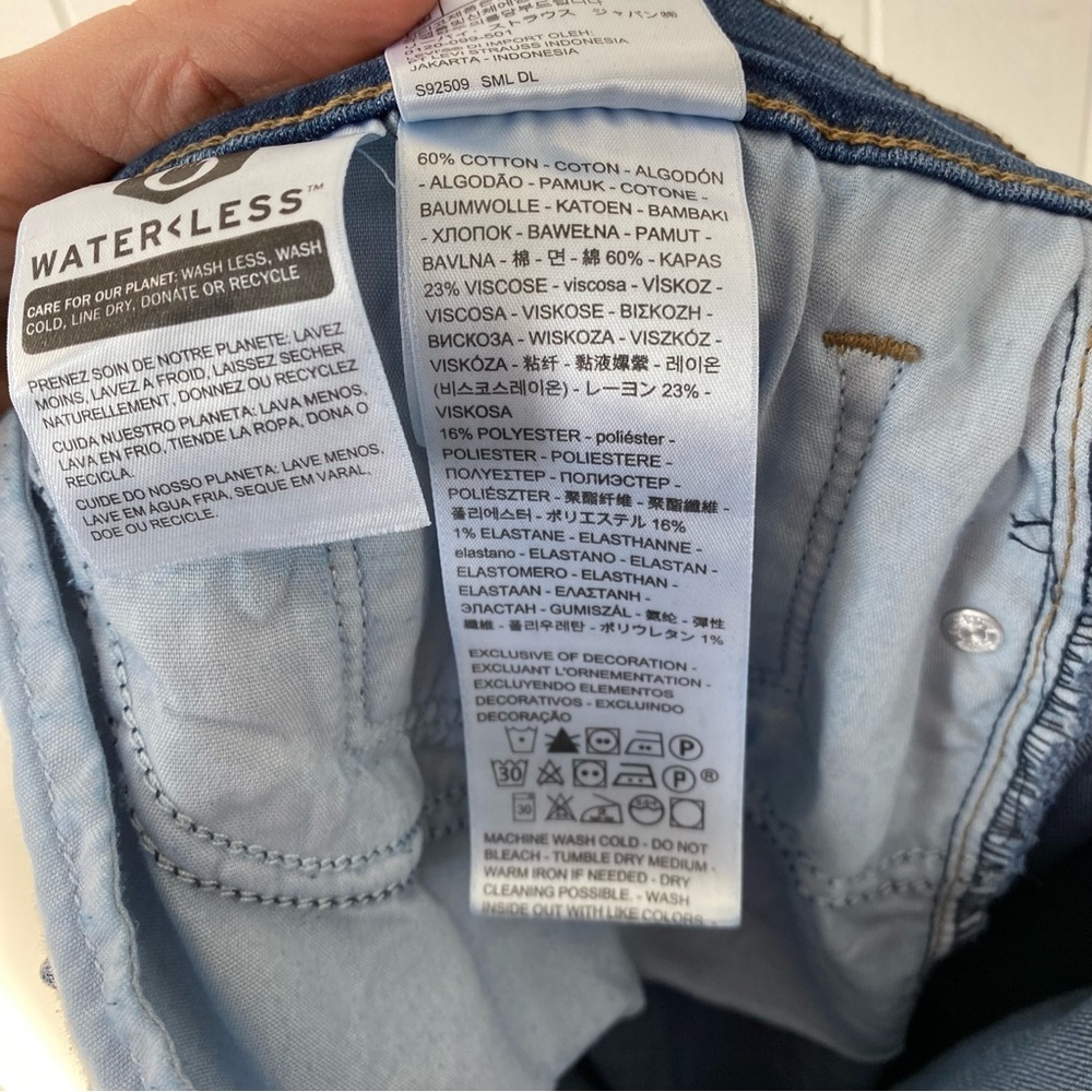 Levi's Women's Classic Bootcut Jeans Blue Stretch Size 24W Cotton Blend New - Picture 14 of 15